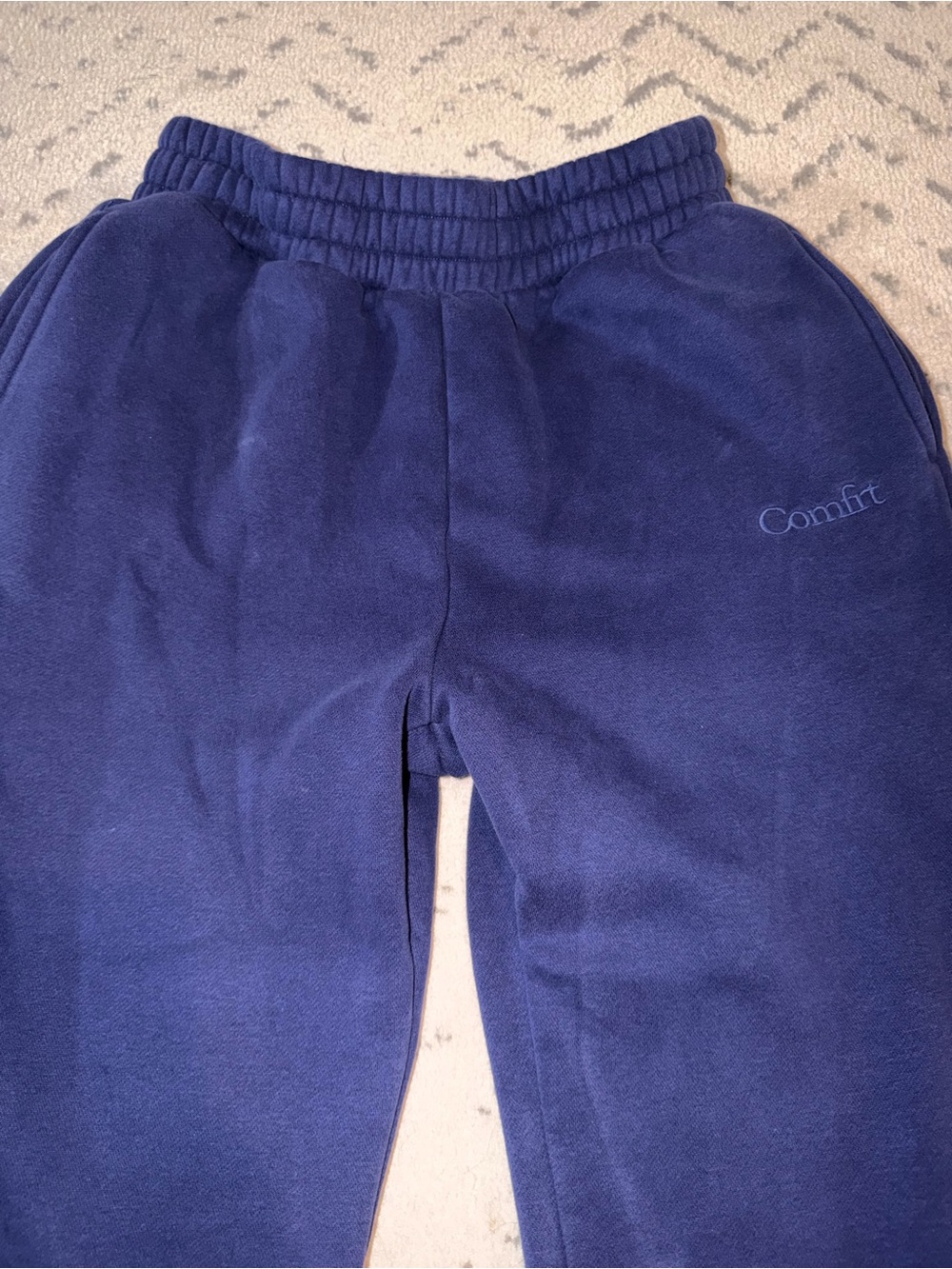 Comfrt Navy Blue Hoodie & Sweatpants size small Set - Picture 7 of 9
